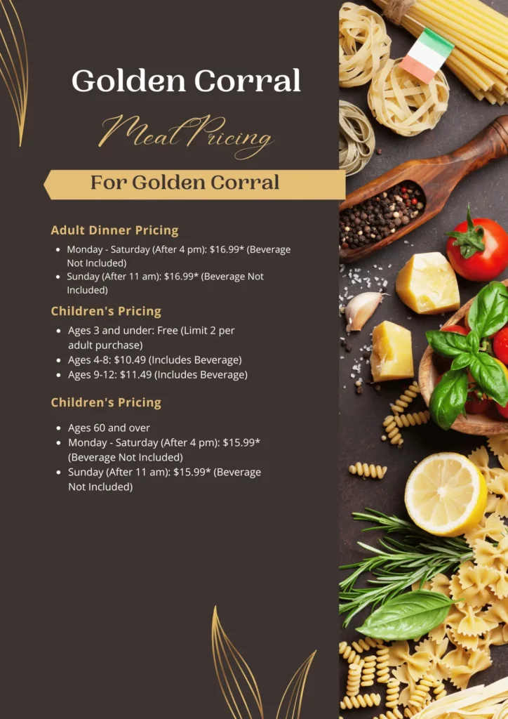 Golden Corral Dinner Prices