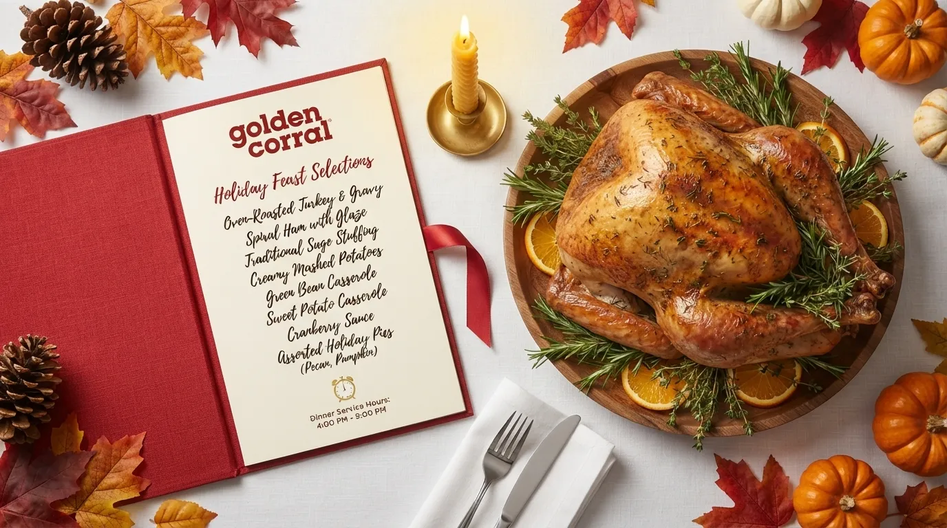 Golden Corral Thanksgiving and holiday dinner menu