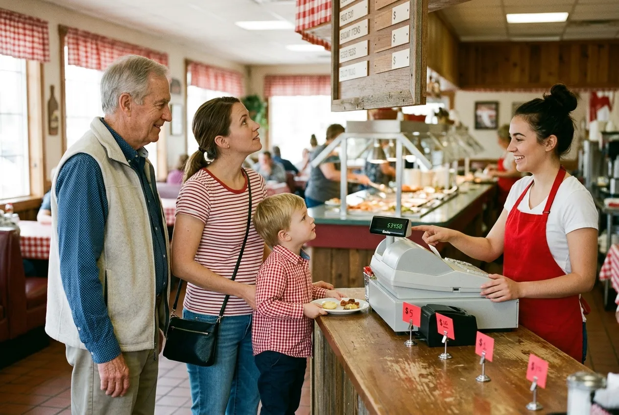 Golden Corral prices for different ages: adults, seniors and kids
